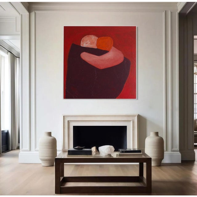 Bodasca, Here with You Red Version, 2026, Acrylic on Canvas For Sale - Image 6 of 11