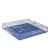 American Scalamandre Maison by Port 68 Zebra Blue Lucite Tray For Sale - Image 3 of 3