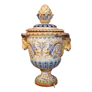 Universal Exhibition of Paris Vase in Earthenware from Toul Bellevue, 1889 For Sale