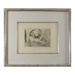 Signed & Numbered Marie Laurencin "La Sirène" (The Siren), 13/50 Etching, 1922 For Sale