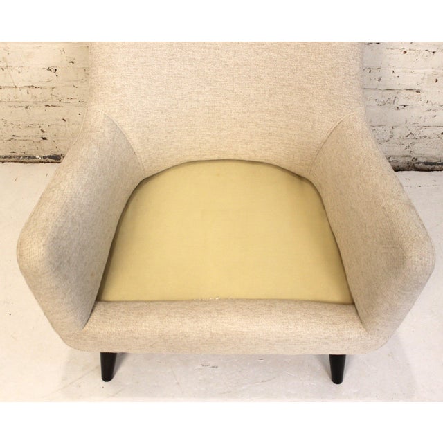 Cream Bucket Lounge Chair For Sale - Image 13 of 15