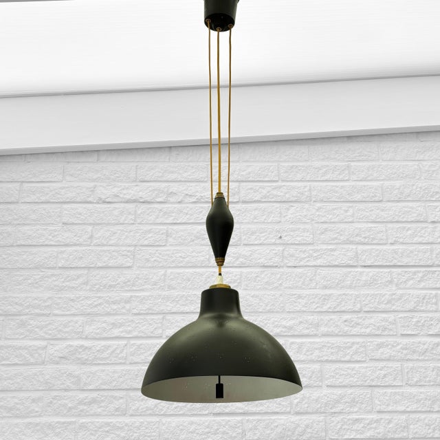 Mid-Century 530-008 Pendant Lamp by Bertil Brisborg for Nordiska Kompaniet, Sweden, 1950s For Sale - Image 11 of 11