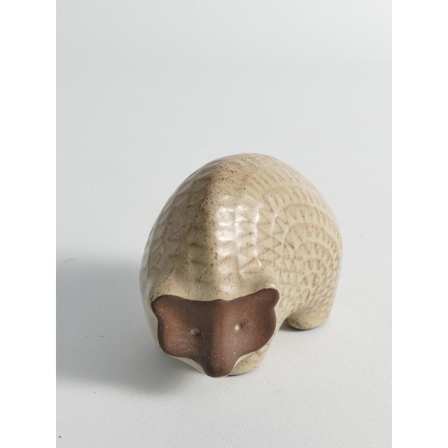Scandinavian Modern Zigzag Patterned Earthenware Hedgehog, 1960s For Sale - Image 11 of 15