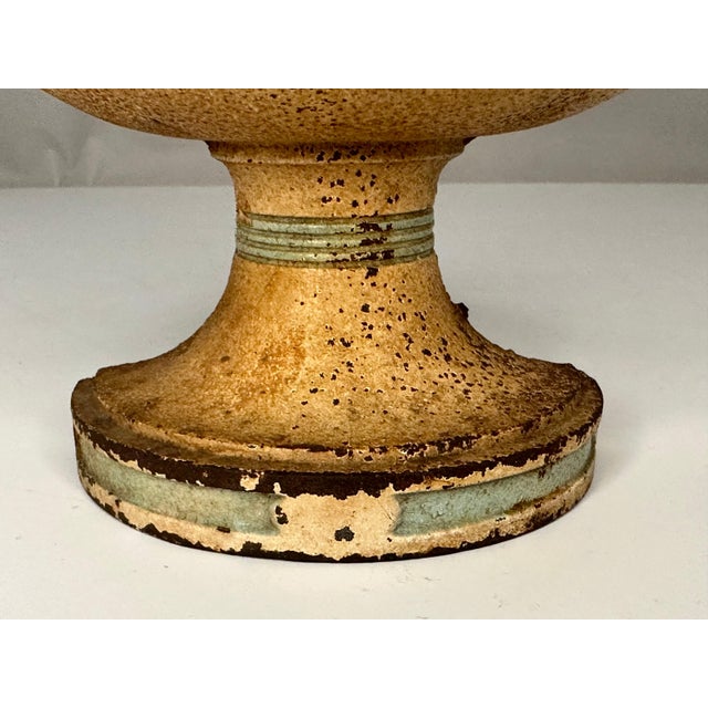 American Vintage Hubley Cast Iron Violet Bowl Doorstop #9 For Sale - Image 3 of 10