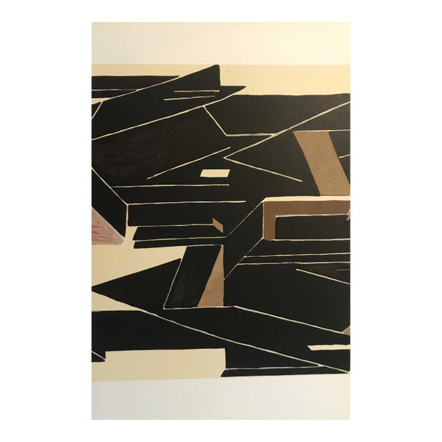 Palazuelo Lithograph Dm0673 Derriere Le Miroir 1955 For Sale