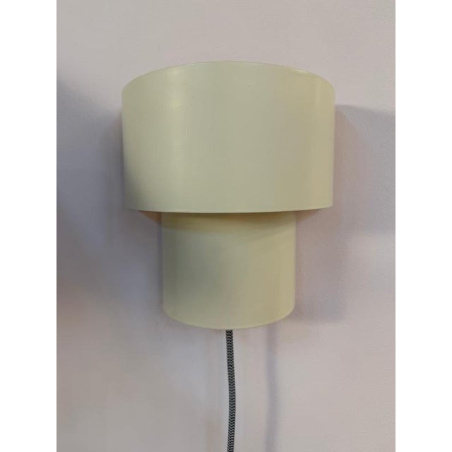 Metal Rytm Wall Lamp in White from Ikea For Sale - Image 7 of 10