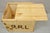 Late 20th Century RRL Wooden Sliding Lid Crate Ralph Lauren? Perishable Burn Mark Storage Box For Sale In Philadelphia - Image 6 of 12