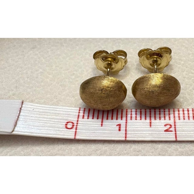 Gold Late 20th Century Marco Bicego Africa 18k 750 Gold Stud Earrings, A Pair For Sale - Image 8 of 10
