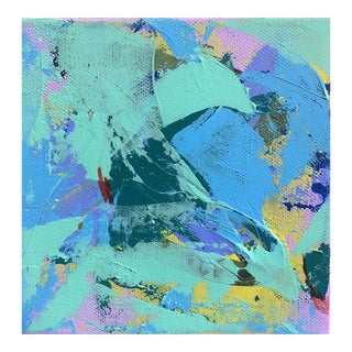 “Motion” Little Abstract Painting on Stretched Canvas by Stephen Stilgenbauer For Sale