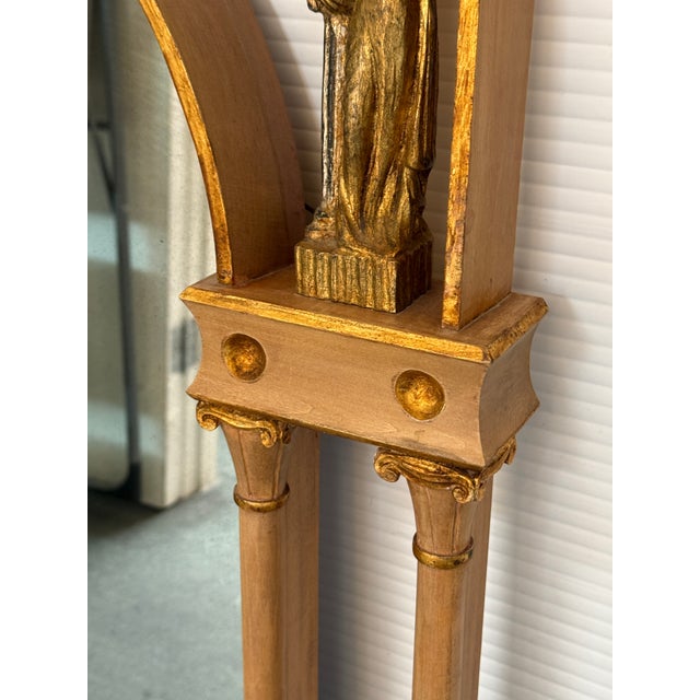 Neoclassical Gilt Wood Wall Mirror For Sale - Image 12 of 12