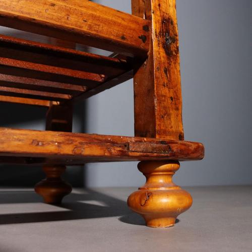 Bookshelf in Cherry-Stained Poplar and Fir For Sale - Image 7 of 8