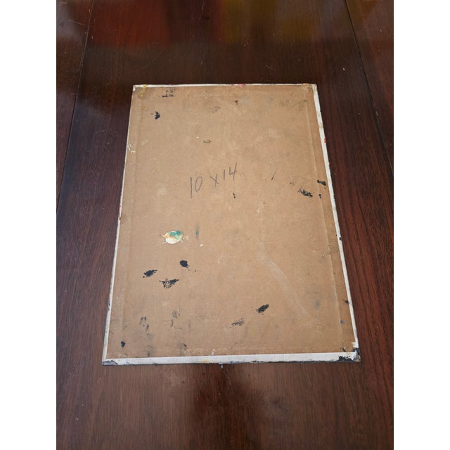 Blue Vintage Mid Century Modern Double Signed Abstract Painting For Sale - Image 8 of 10