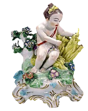 Antique French Porcelain Child Figurine