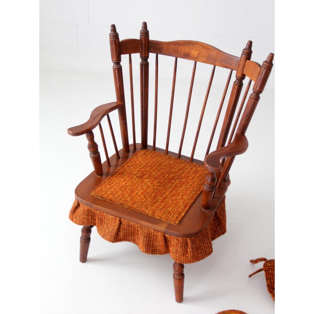 Mid Century Colonial Revival Spring Rocking Chair For Sale - Image 4 of 15