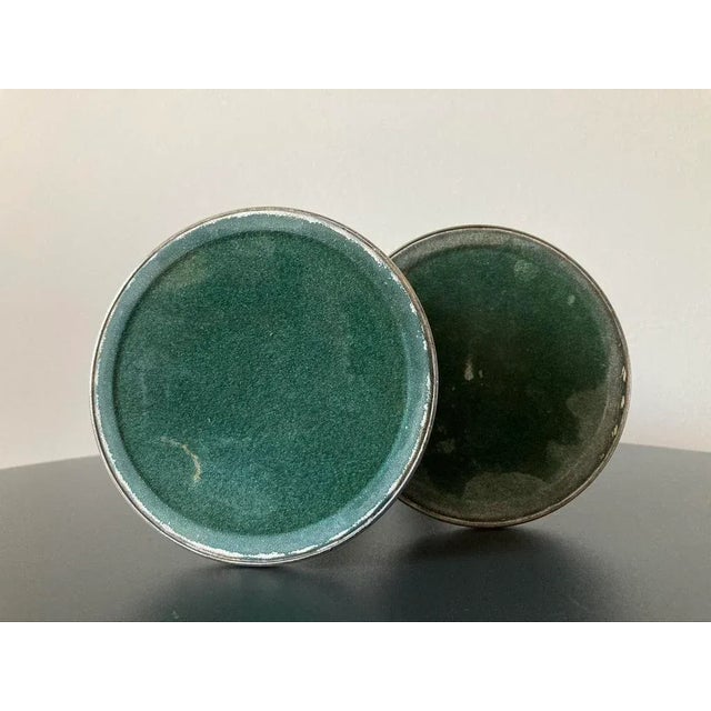 English Georgian Design Silver Plate Tall Candlesticks- A Pair For Sale - Image 10 of 12