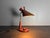 Gold Mid-Century French Red Leather Wrapped Desk Lamp attributed to Jacques Adnet, 1950s For Sale - Image 8 of 18