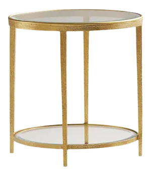 Maitland-Smith Jinx Brass Round Side Table