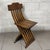 Antique Italian Folding Chairs in Carved Wood, 20th Century, Set of 2 For Sale - Image 4 of 11