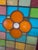 A very nice solid not flimsy stained glass flower with hand blown rondel glass. Glass is thick and all hand made pieces.