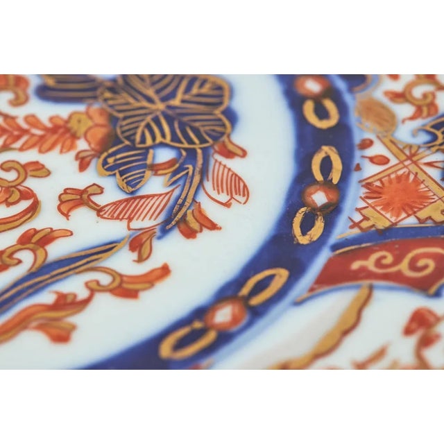 Brown Antique Japanese Imari Charger, 1900 For Sale - Image 8 of 9