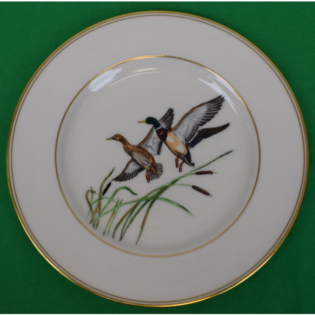 Mid 20th Century Abercrombie & Fitch Hand-Painted Game Bird Salad Plates- Set of 5 For Sale In New York - Image 6 of 9