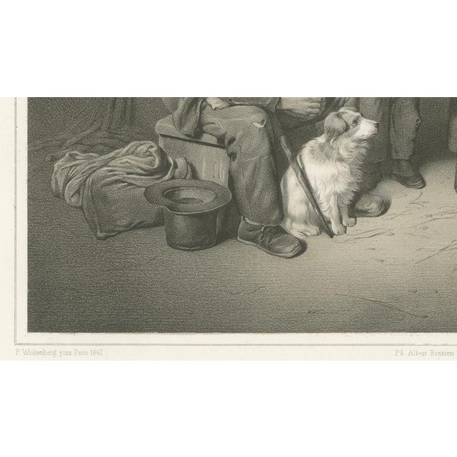 Pehr Wickenberg, Fransysk Interieur Genre Scene, Lithograph, 1850 For Sale - Image 6 of 11