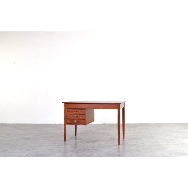 Mid-Century Modern Mid-Century Modern Danish Teak Executive Desk, 1960s For Sale - Image 3 of 17