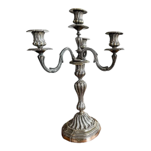 19th Century French Silver Plated Candlestick