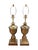 Brass Vintage French Empire Style Gold Brass Metal Urn Form Table Lamps - A Pair For Sale - Image 8 of 8