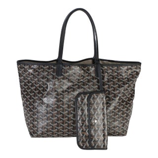 Black Goyardine Canvas Saint Louis PM For Sale