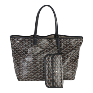 Black Goyardine Canvas Saint Louis PM