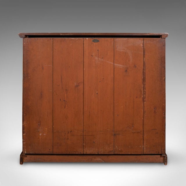 Large Antique Captain's Bookcase, English, Enclosed Book Cabinet, Late Victorian For Sale - Image 6 of 11