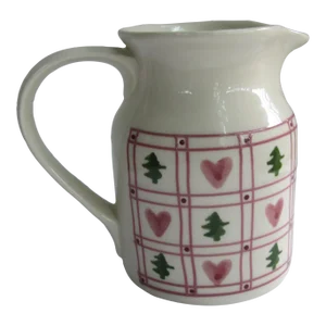 Pitcher Hearts & Trees by Hartstone Pottery