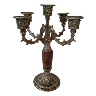 Vintage Baroque 5-Light Candelabra from Agad, 1970s For Sale