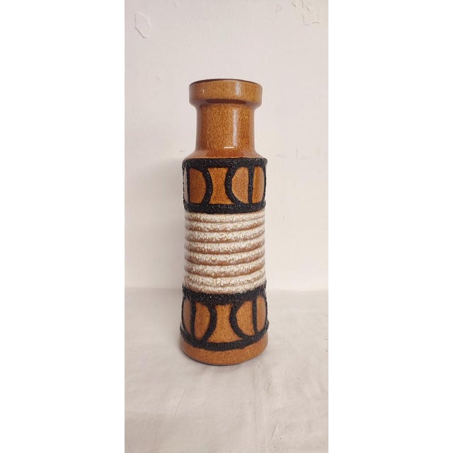 Pottery Lava Fat Vase West Germany, 1960s For Sale - Image 9 of 9
