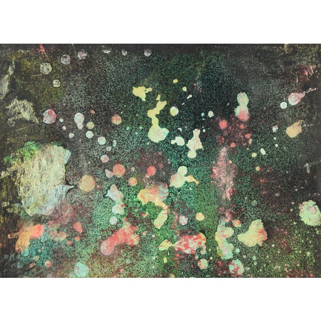 1960s Hans Werner Kirchner, Abstraction (Red & Green), 1960, Watercolor For Sale - Image 5 of 12