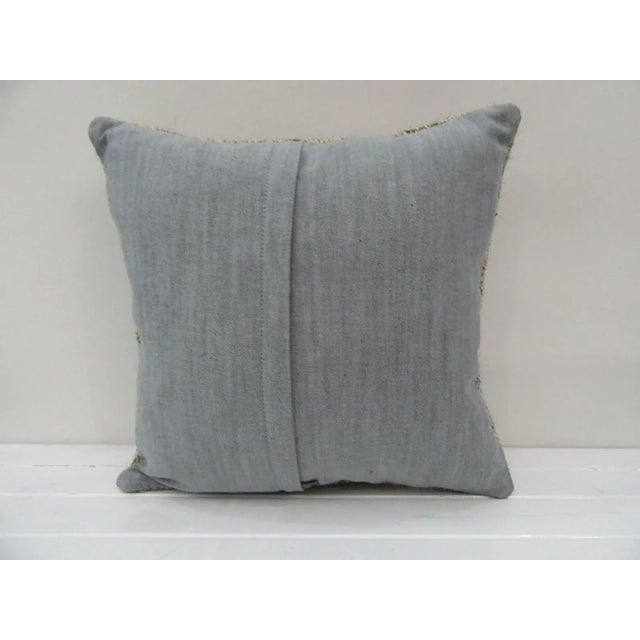 Contemporary Handmade Natural Turkish Kilim Pillow Cover For Sale - Image 3 of 4