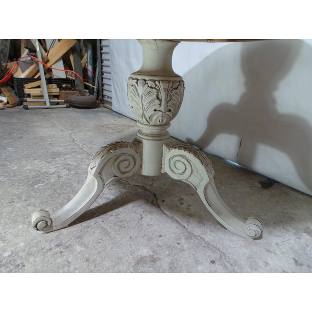 Wood Swedish Gustavian Pedestal Table For Sale - Image 7 of 10
