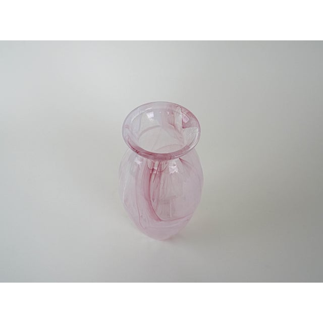 1980s Italian Pink Glass Vase, 1980s For Sale - Image 5 of 10