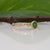 Metal Tsavorite Garnet Ring With Earth-Mined Diamond Accents in Solid 14k Gold, Size 6.75 For Sale - Image 7 of 9