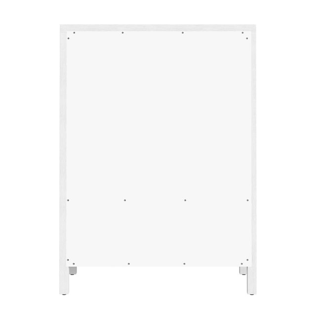Nora 36 in. W Rectangular Wood 5 Drawer Tall Dresser, White For Sale In Chicago - Image 6 of 8
