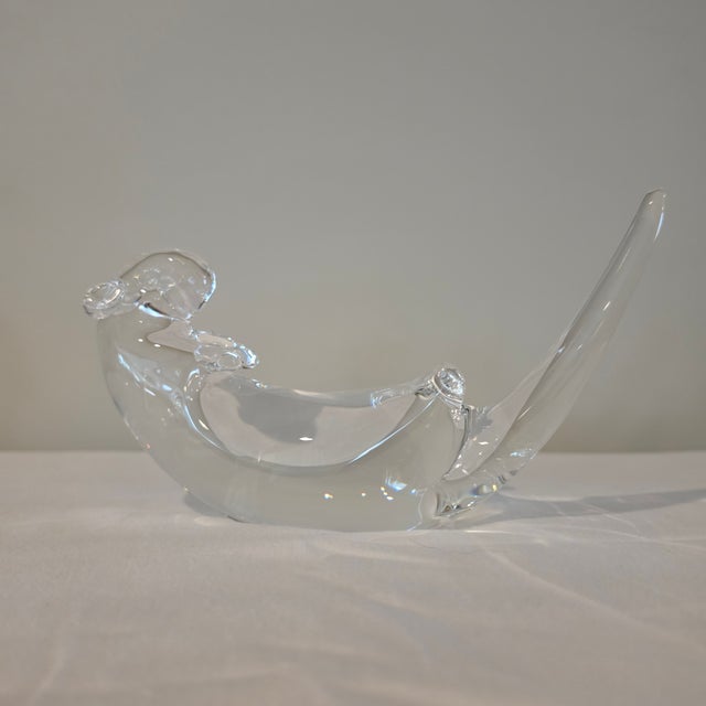 1980s Steuben Crystal Sea Otter Sculpture by James Houston For Sale - Image 16 of 17