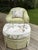 Custom Tufted Green Lounge Chair & Ottoman Set in Floral Colefax and Fowler For Sale - Image 13 of 18
