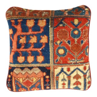 Pasargad Vintage Hand Knotted Farahan Rug Pillow For Sale