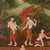 Late 20th Century 1980's Vintage Far Eastern Painting For Sale - Image 5 of 9