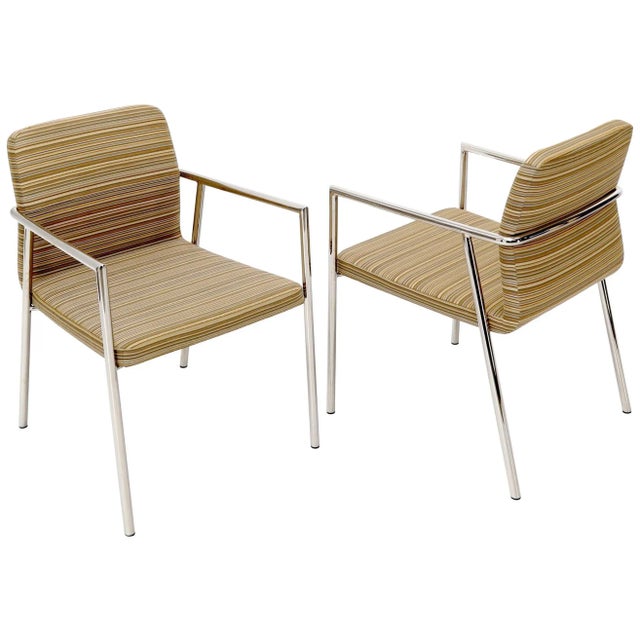 Pair of Bauhaus Style Mid-Century Modern Style Chairs by Bernhardt For Sale - Image 11 of 11