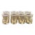 1950s Mid-Century Modern Gold Banded -Low Ball/Rocks Glass/Old-Fashioned Glass/Tumblers – Set of Eight For Sale