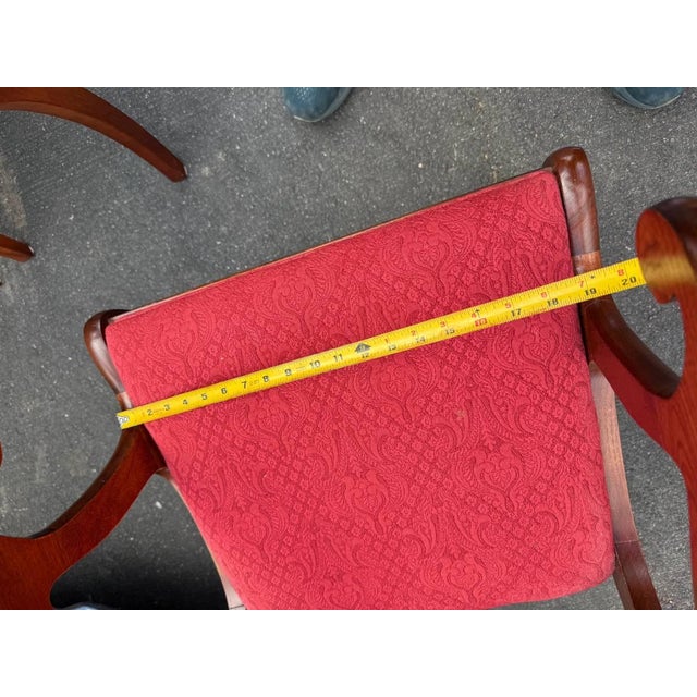 Mid 20th Century Set of 6 Federal Ducan Phyfe Style Dining Chairs For Sale - Image 14 of 17