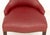 Red Contemporary Red Upholstered Chair and Ottoman For Sale - Image 8 of 12