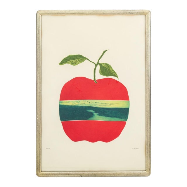Shelly DiCello Ahern Surrealist Apple Aquatint For Sale